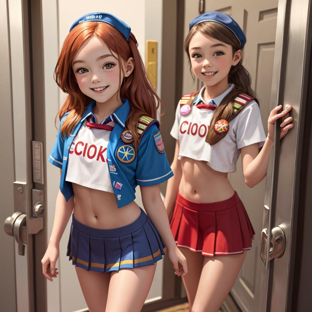 挨家挨户推销饼干 18 岁