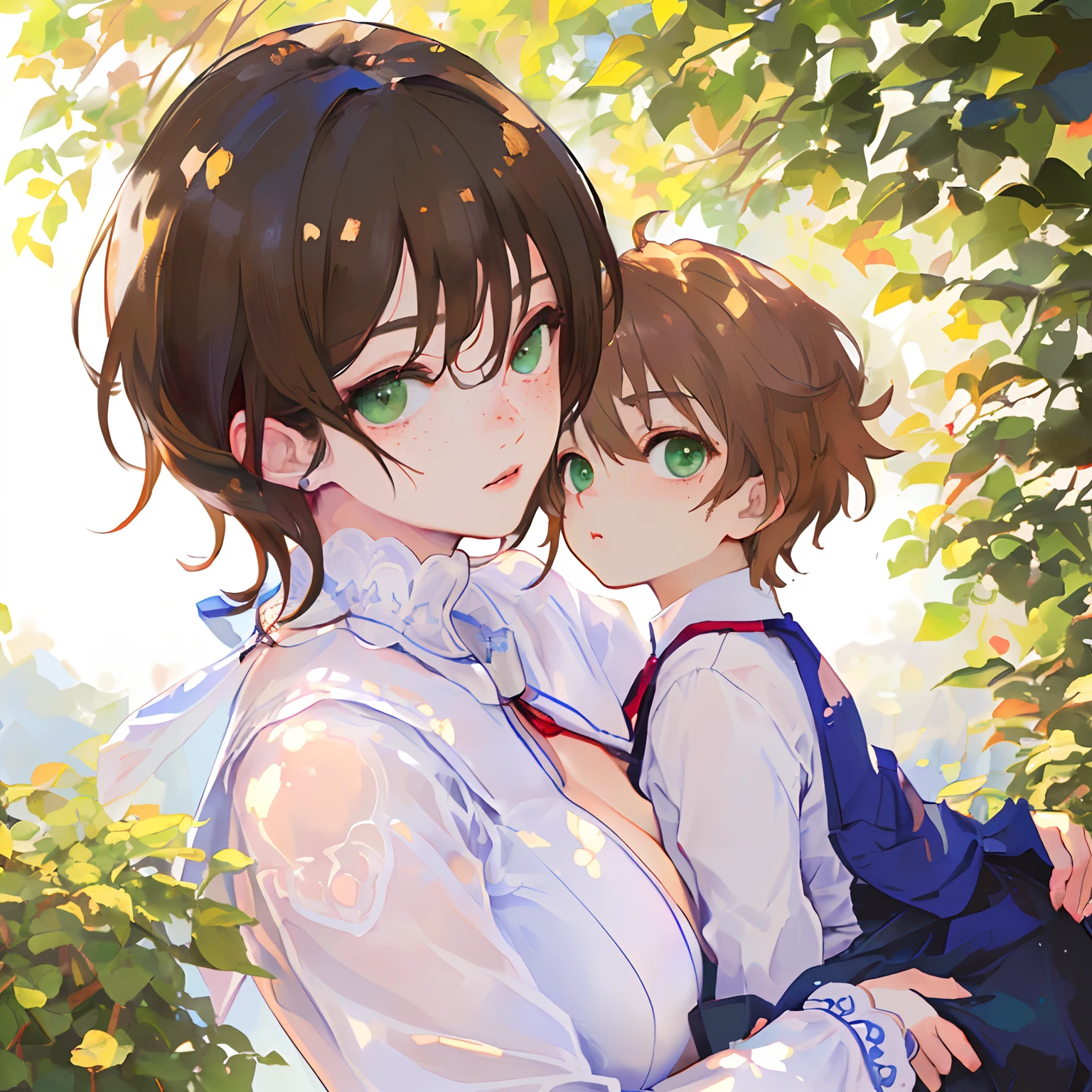 伊芙琳和她的儿子蒂莫西