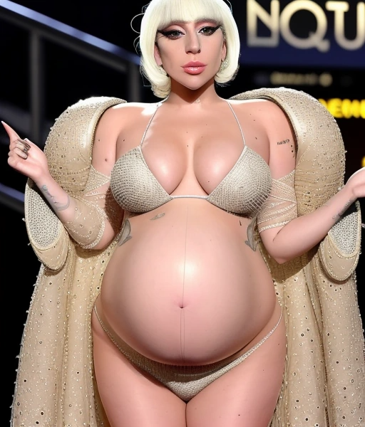 怀孕的 Lady Gaga
