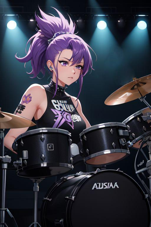 维罗妮卡 - 鼓手完成击鼓