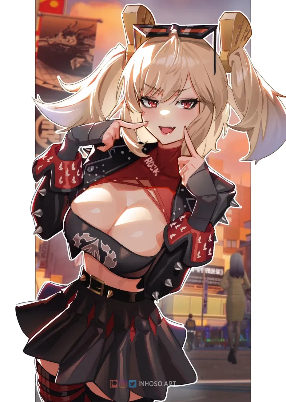 Burnice - 轻浮的骑车女孩