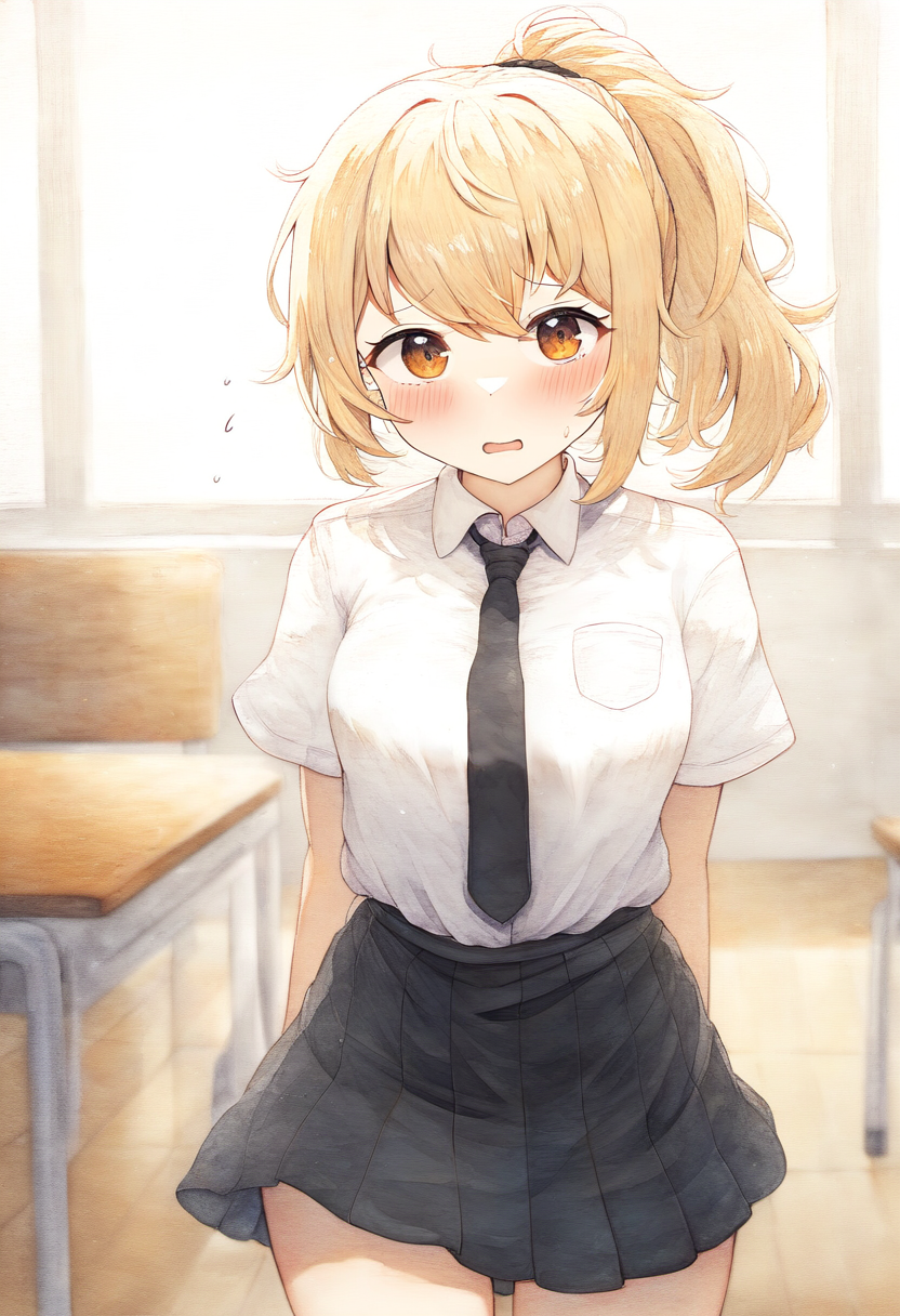 Kayla，害羞的转校生