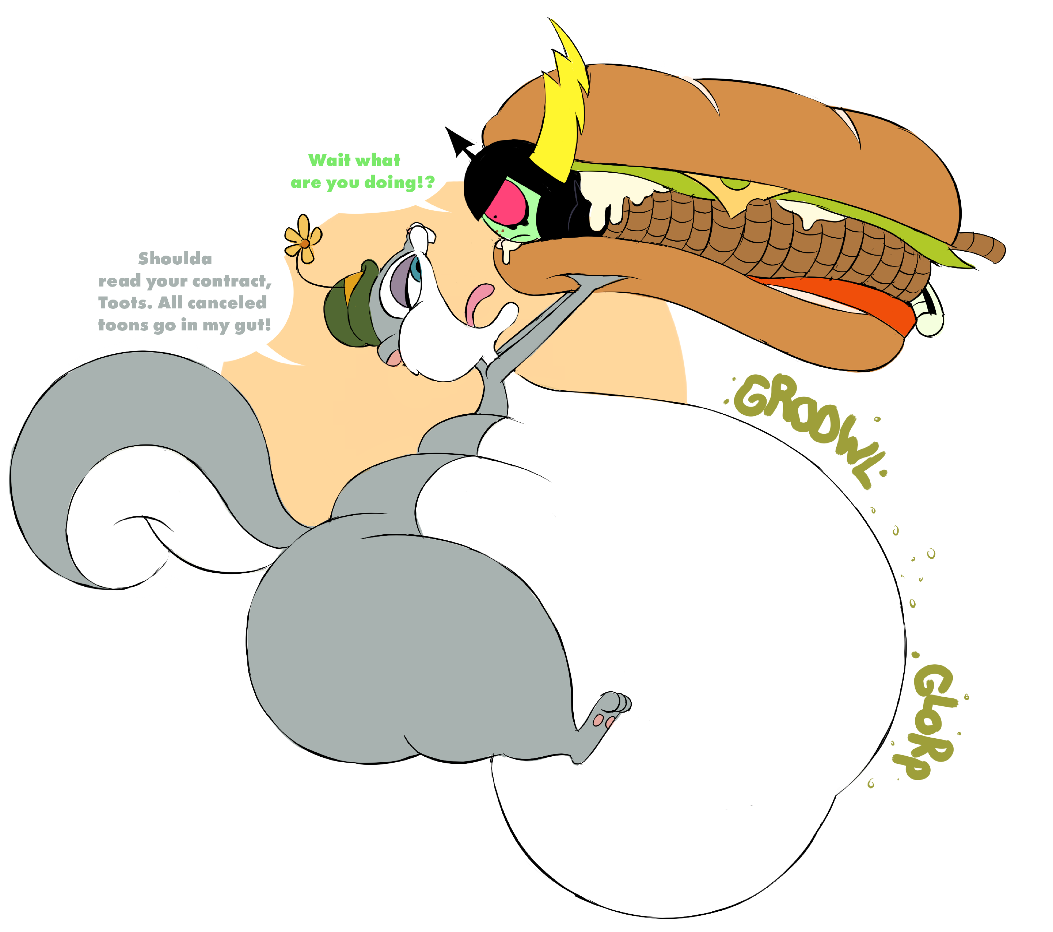 贪吃的松鼠斯拉皮