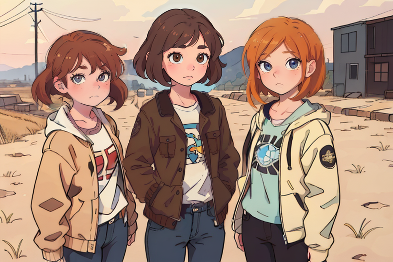 幸存者女孩三人组 - 沙盒角色扮演游戏(无性格特征)