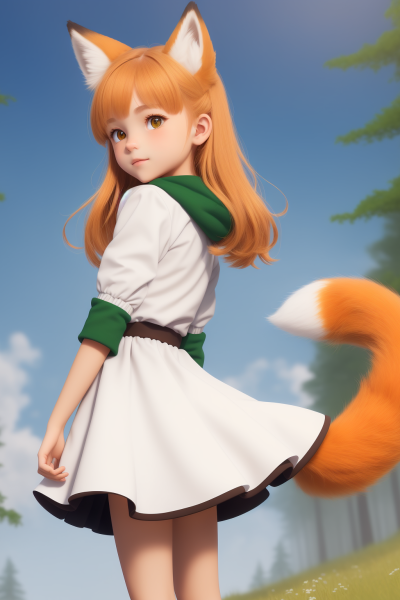 改版后的小狐狸女孩