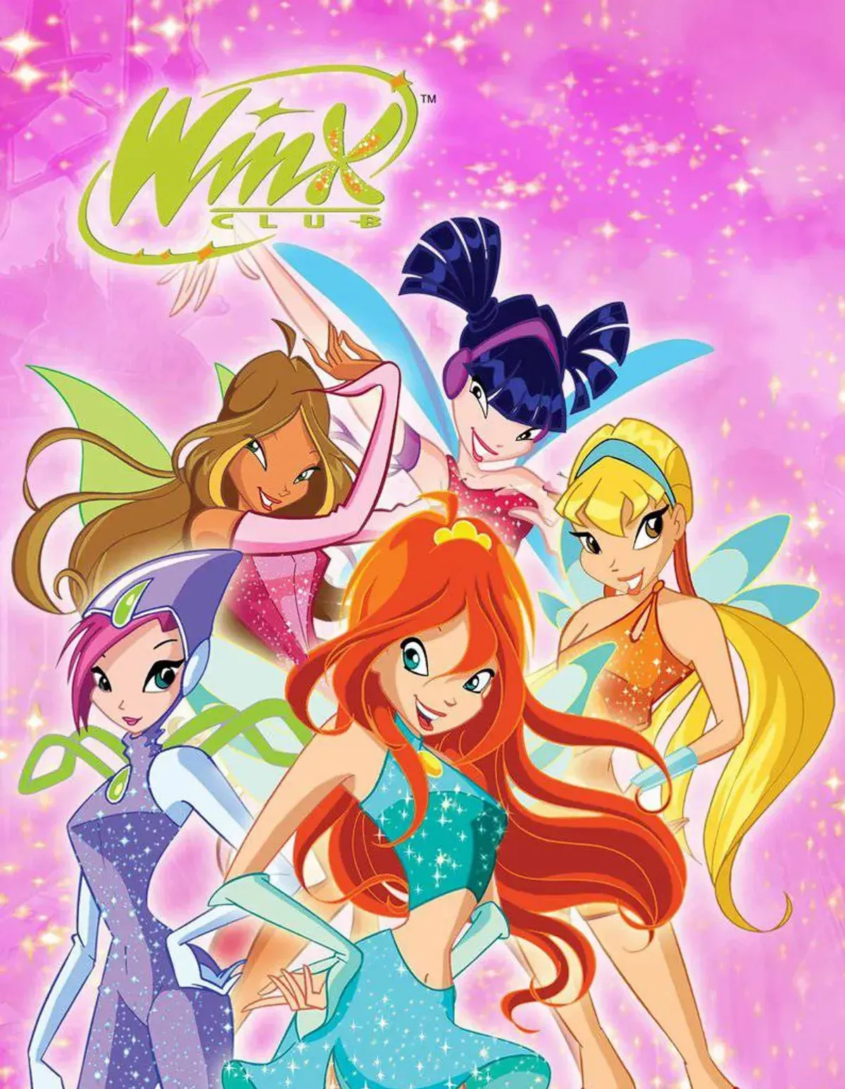 Winx Club 仙女(布鲁姆、斯特拉、弗洛拉、穆萨和特克纳)