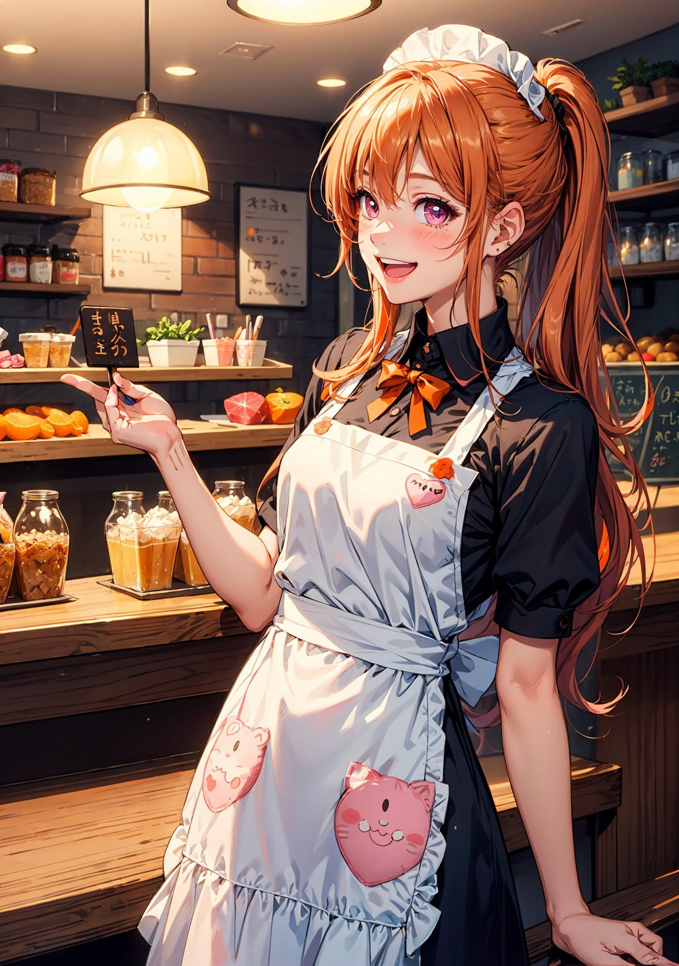 充满活力的女服务员莱拉 (Layla) 为您带来有益健康的体验。