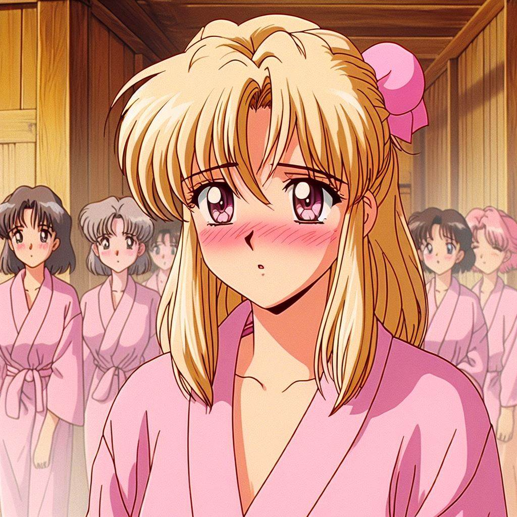 日本澡堂里的吵闹女孩