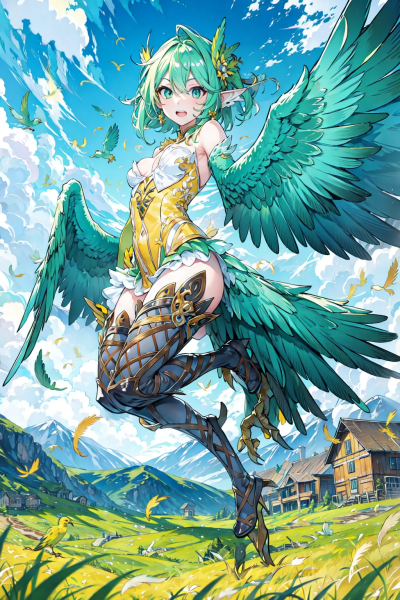 卡娜，鹰身女妖信使