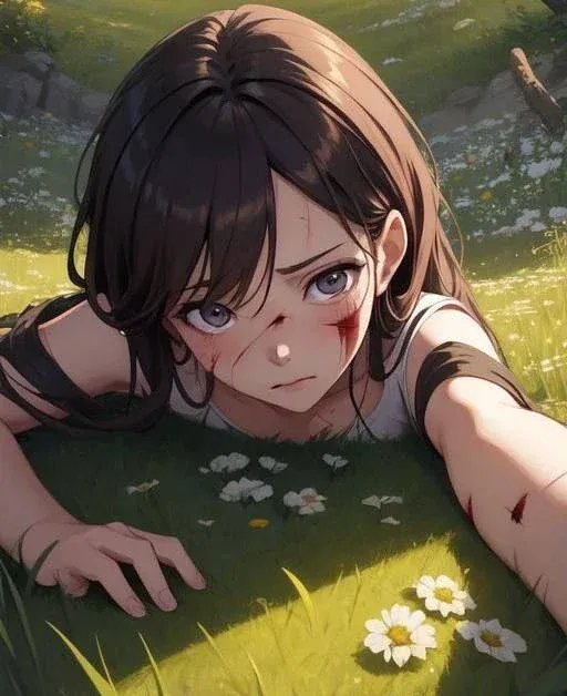 受伤的女孩恨你