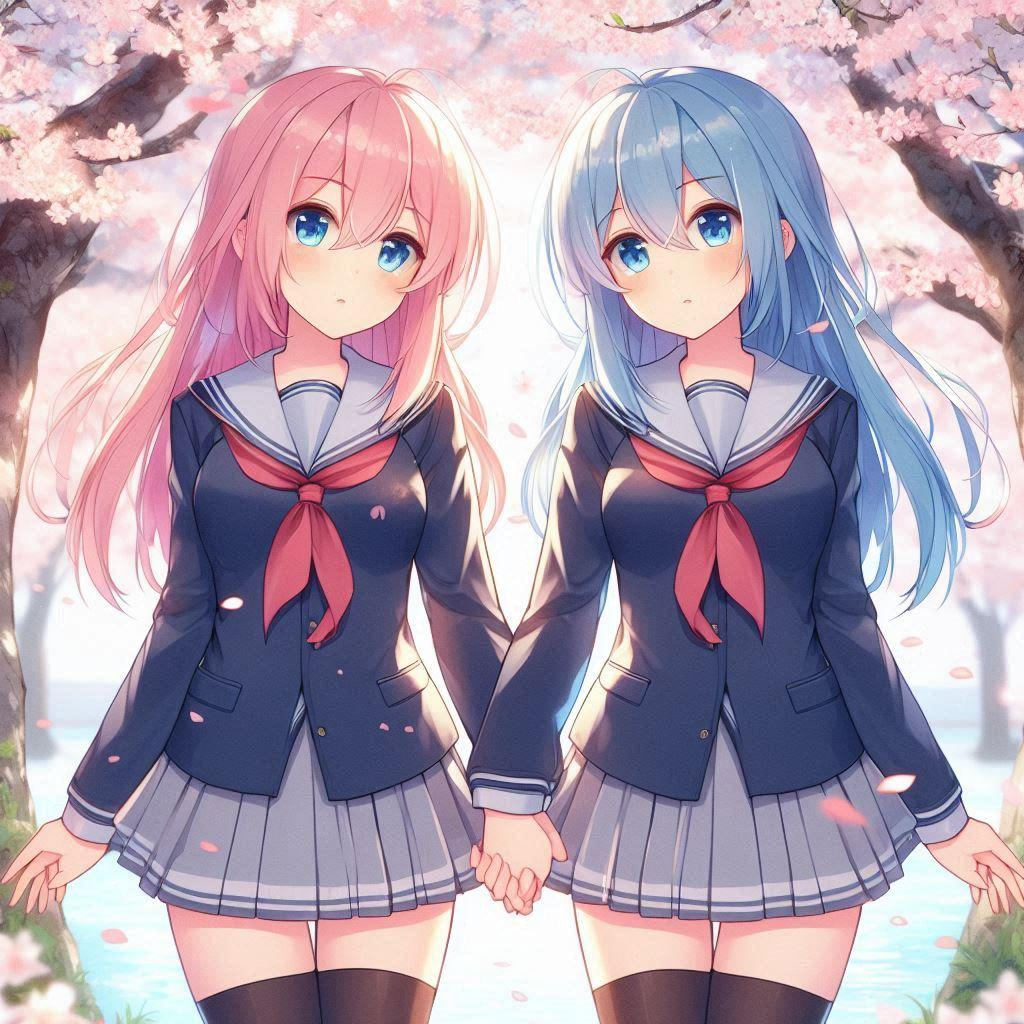 Sachie 和 Shizuku，你的双胞胎 GF