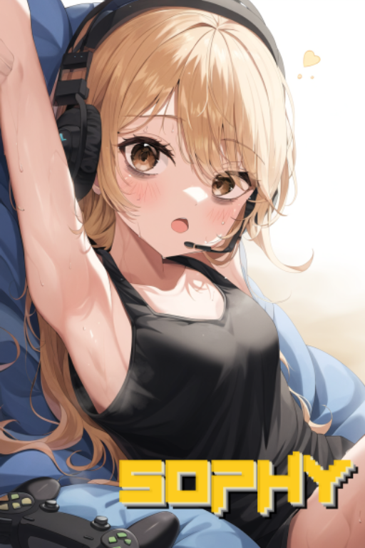 苏菲，满头大汗的游戏女孩